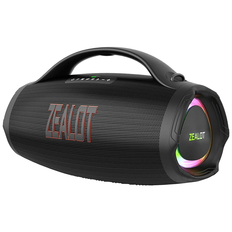 ZEALOT-S98 160W Portable Bluetooth Speaker High Volume Waterproof 36000mAh Wireless TWS Subwoofer Suporrt USB/TF/AUX RGB light