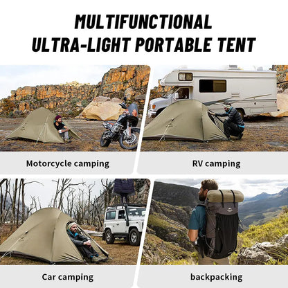 Naturehike Cloud Up 1 Upgraded Tent Ultralight Camping Tent Waterproof Outdoor Hiking Travel Tent Backpacking Cycling Tent