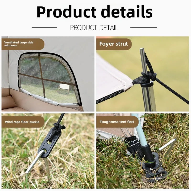 Lohascamping Large Camping Air Tent for 4-5 people Air shelter Dome tent Family Hiking  inflatable One-touch tent Outdoor Tent