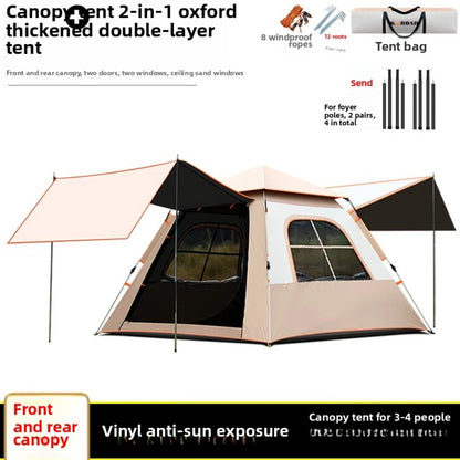 Lohascamping Large Camping Air Tent for 4-5 people Air shelter Dome tent Family Hiking  inflatable One-touch tent Outdoor Tent