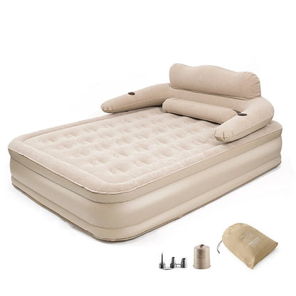 Lohascamping Camping Inflatable Air bed with Backrest Air Tent Mattress Automatic Air cushion Inflatable One-touch Air Tent Bed