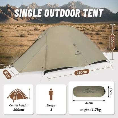 Naturehike Cloud Up 1 Upgraded Tent Ultralight Camping Tent Waterproof Outdoor Hiking Travel Tent Backpacking Cycling Tent