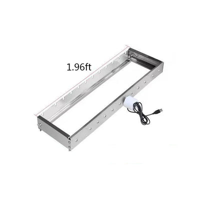 GIEMZA 49cm Automatic Rotary Grill BBQ Automatically Flipping The Shelf Universal Pan Stainless Steel Folding Charcoal Grill