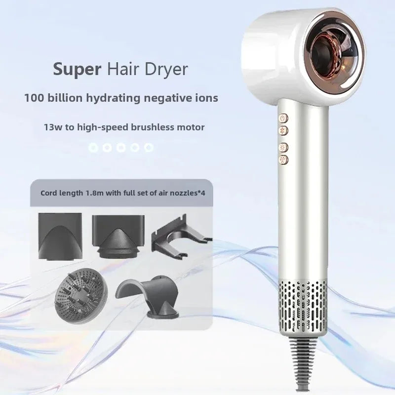 Hair Dryer New Laifen 110V/220V Electric Home Hold Anion Hair Care Blow Dryer with Comb Small Appliances