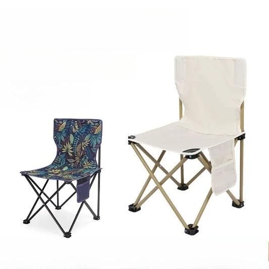 Outdoor Folding Chair Portable Camping Fishing Stool Leisure with Backrest Chair Sub Picnic Travel Leisure Folding Chair