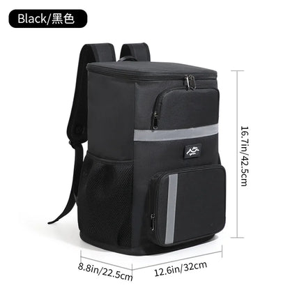 Outdoor Picnic Cooler Bag Camping Thermal Backpacks Insulated Bag Beach Drinks Sports Hiking Backpack Leakproof Cooler Lunch Bag