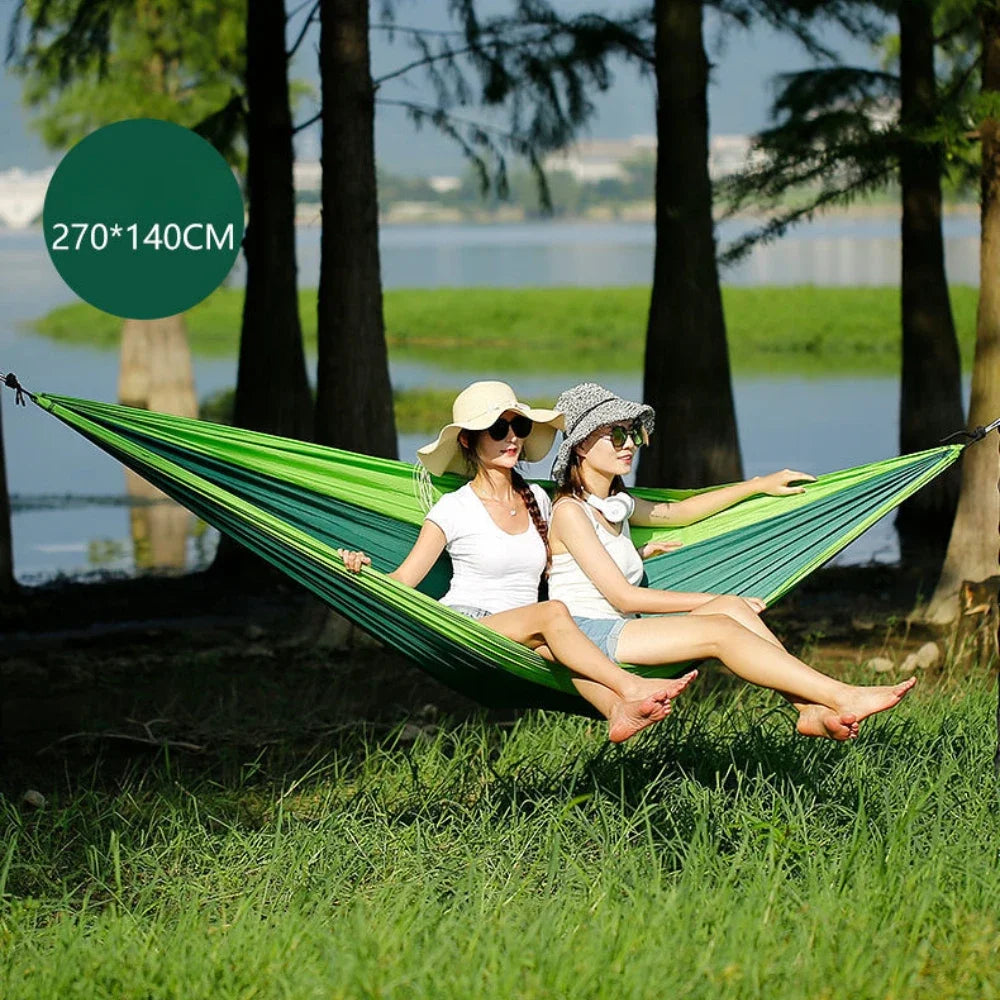 Outdoor Camping Hammock For Travel Hiking Swing Hang Sleeping Bed Lightweight Parachute Nylon As Outdoor Furniture In Garden