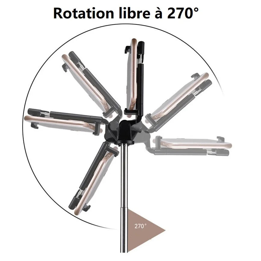 Portable wireless Bluetooth Selfie Stick with Mini Tripod Alloy Self Selfiestick Smartphone Selfie-stick Phone for iphone xiaomi