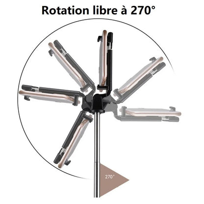 Portable wireless Bluetooth Selfie Stick with Mini Tripod Alloy Self Selfiestick Smartphone Selfie-stick Phone for iphone xiaomi