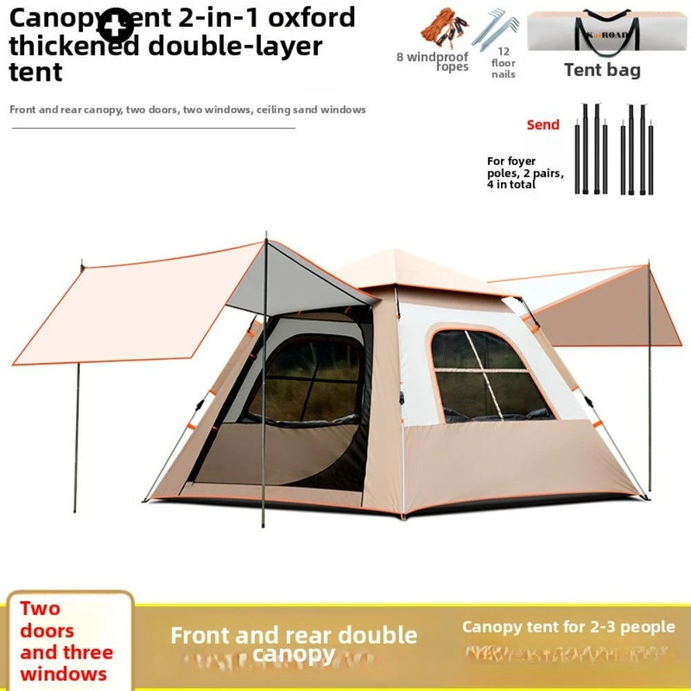 Lohascamping Large Camping Air Tent for 4-5 people Air shelter Dome tent Family Hiking  inflatable One-touch tent Outdoor Tent