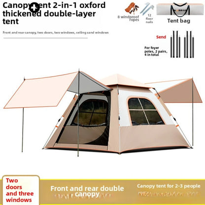 Lohascamping Large Camping Air Tent for 4-5 people Air shelter Dome tent Family Hiking  inflatable One-touch tent Outdoor Tent