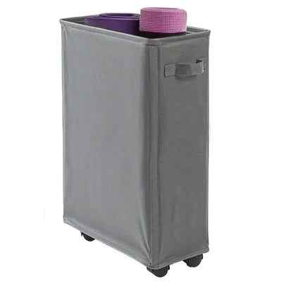 Foldable Laundry Baskets 42L Freestanding Narrow Corner Bin with Handle Dirty Clothes Storage for Washing Toys Clothes Towels