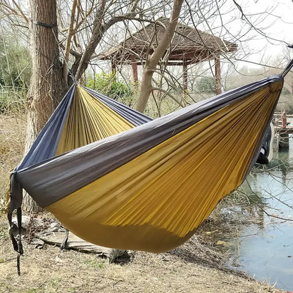 Outdoor Camping Hammock For Travel Hiking Swing Hang Sleeping Bed Lightweight Parachute Nylon As Outdoor Furniture In Garden