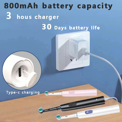 Electric Toothbrush Rotary Rechargeable Electric Tooth Brush for Adults Rotating Electric Teeth Brush with 8 Replacement Heads