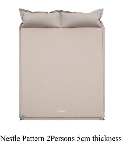 1-3Persons Thick 5cm Automatic Self-Inflatable Mattress Cushion Pad Tent Camping Mat Comfortable Bed Heating Lunch Rest Tourist