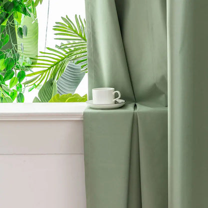 Blackout Curtains for Living Room  Full Light Blocking Drapes With Black Backing Thermal Insulated Grommet Panels for Bedroom
