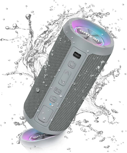 Ortizan X10 Portable Bluetooth Speaker 24W IP7 Waterproof Powerful Sound Box Bass Boost RGB Lights TF Play True Wireless Speaker