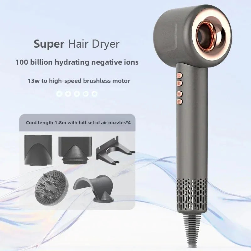 Hair Dryer New Laifen 110V/220V Electric Home Hold Anion Hair Care Blow Dryer with Comb Small Appliances