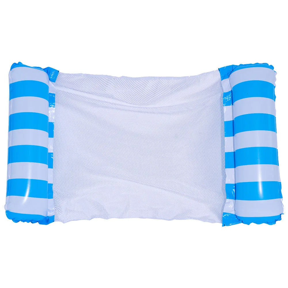 PVC Summer Inflatable Foldable Floating Row Swimming Pool Water Hammock Air Mattresses Bed Beach Water Sports Lounger Chair