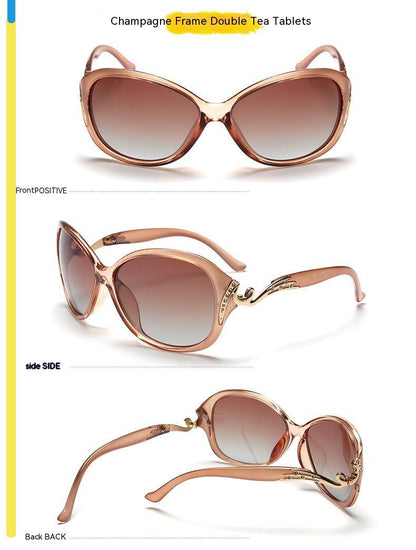 Women's Polarized Large Frame Eye Protection Sunglasses