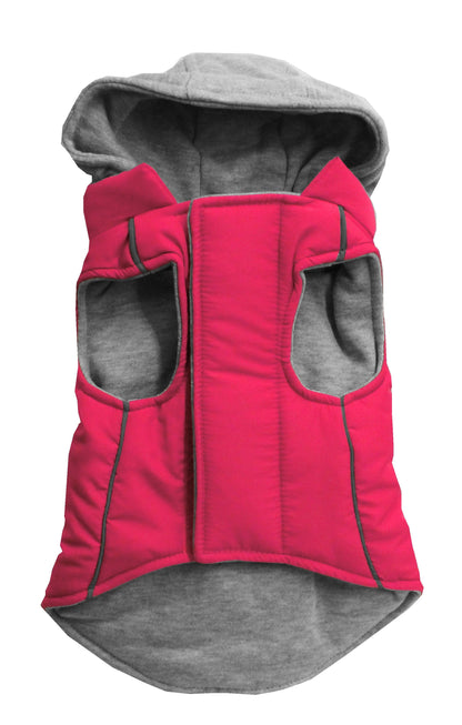Pet Dog & Cat Reversible Hooded Coat Blank, Plain